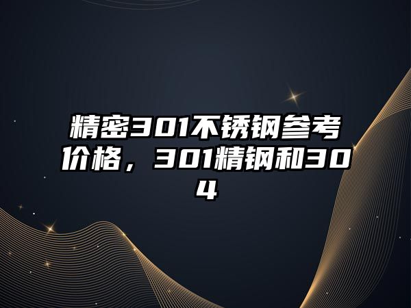 精密301不銹鋼參考價格，301精鋼和304