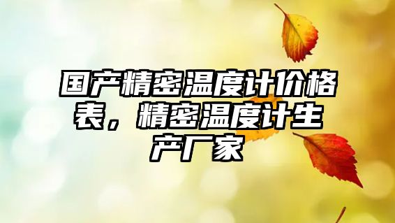 國產(chǎn)精密溫度計價格表，精密溫度計生產(chǎn)廠家