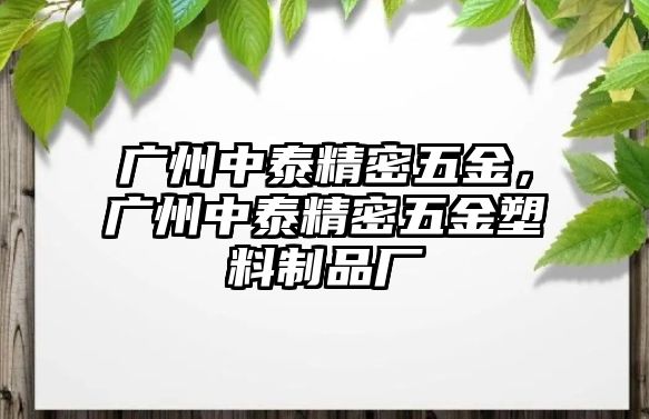 廣州中泰精密五金，廣州中泰精密五金塑料制品廠