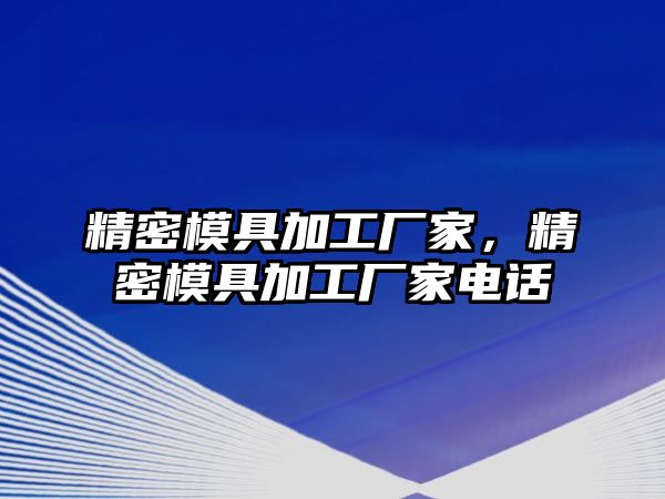 精密模具加工廠家，精密模具加工廠家電話