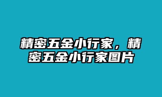 精密五金小行家，精密五金小行家圖片