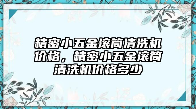 精密小五金滾筒清洗機(jī)價(jià)格，精密小五金滾筒清洗機(jī)價(jià)格多少