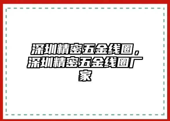 深圳精密五金線圈，深圳精密五金線圈廠家