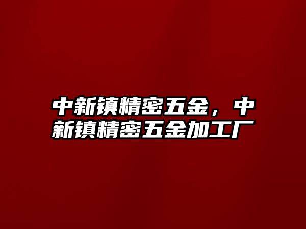 中新鎮(zhèn)精密五金，中新鎮(zhèn)精密五金加工廠