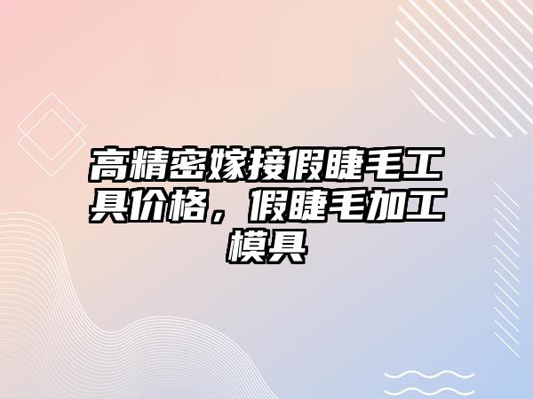 高精密嫁接假睫毛工具價格，假睫毛加工模具