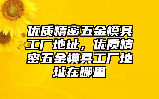 優(yōu)質(zhì)精密五金模具工廠地址，優(yōu)質(zhì)精密五金模具工廠地址在哪里