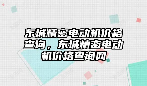 東城精密電動機(jī)價(jià)格查詢，東城精密電動機(jī)價(jià)格查詢網(wǎng)