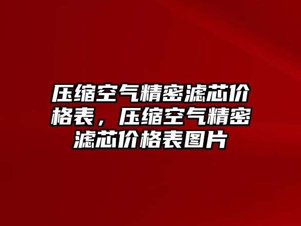 壓縮空氣精密濾芯價格表，壓縮空氣精密濾芯價格表圖片