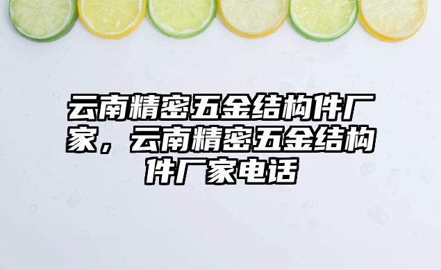 云南精密五金結(jié)構(gòu)件廠家，云南精密五金結(jié)構(gòu)件廠家電話