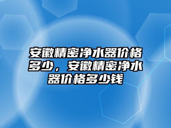 安徽精密凈水器價(jià)格多少，安徽精密凈水器價(jià)格多少錢