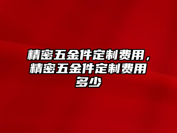 精密五金件定制費(fèi)用，精密五金件定制費(fèi)用多少