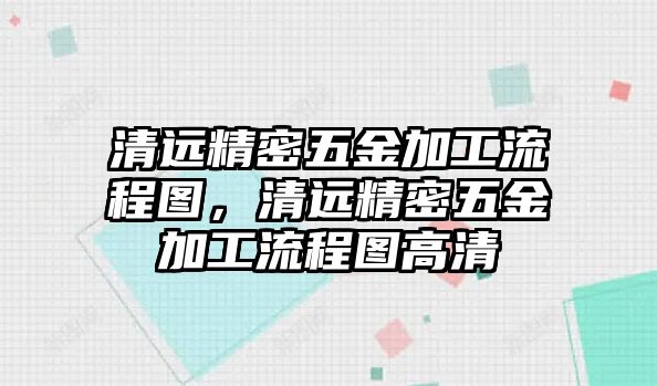 清遠精密五金加工流程圖，清遠精密五金加工流程圖高清