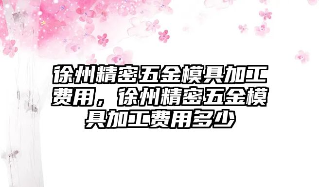 徐州精密五金模具加工費(fèi)用，徐州精密五金模具加工費(fèi)用多少