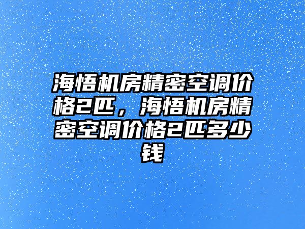 海悟機(jī)房精密空調(diào)價格2匹，海悟機(jī)房精密空調(diào)價格2匹多少錢