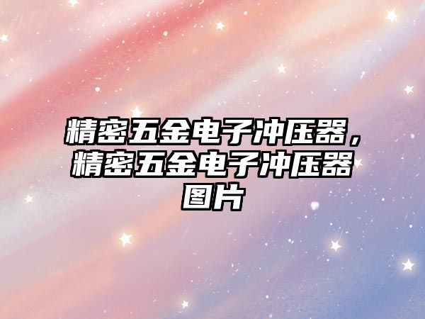 精密五金電子沖壓器，精密五金電子沖壓器圖片