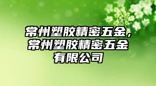 常州塑膠精密五金，常州塑膠精密五金有限公司