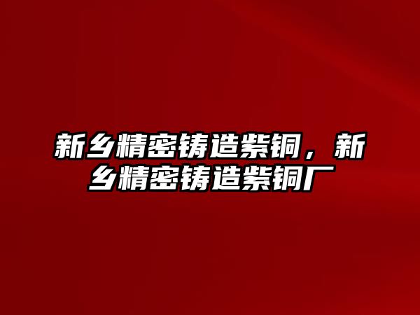 新鄉(xiāng)精密鑄造紫銅，新鄉(xiāng)精密鑄造紫銅廠