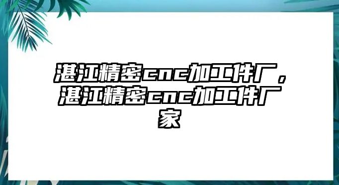 湛江精密cnc加工件廠，湛江精密cnc加工件廠家