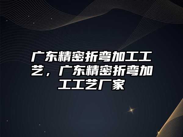 廣東精密折彎加工工藝，廣東精密折彎加工工藝廠家