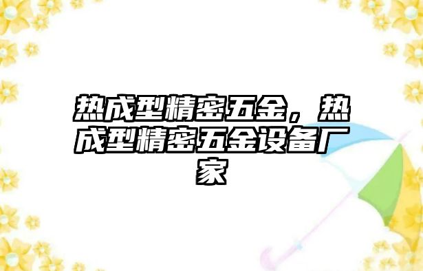 熱成型精密五金，熱成型精密五金設(shè)備廠家