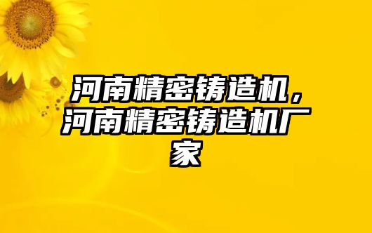 河南精密鑄造機，河南精密鑄造機廠家