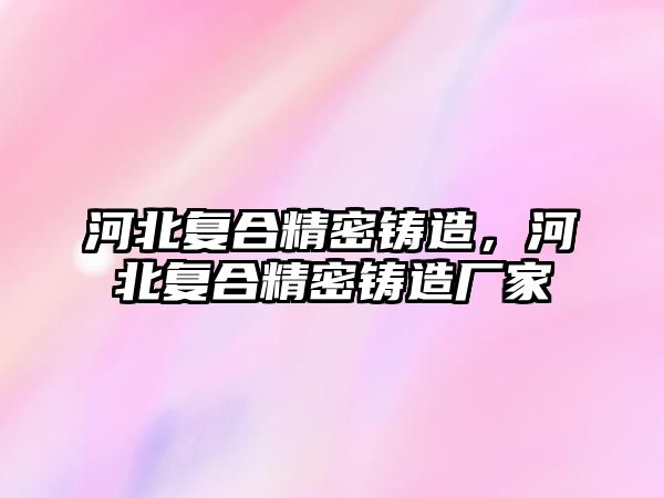 河北復(fù)合精密鑄造，河北復(fù)合精密鑄造廠家