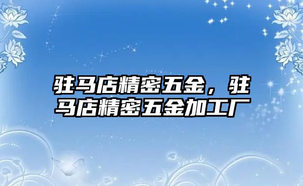 駐馬店精密五金，駐馬店精密五金加工廠