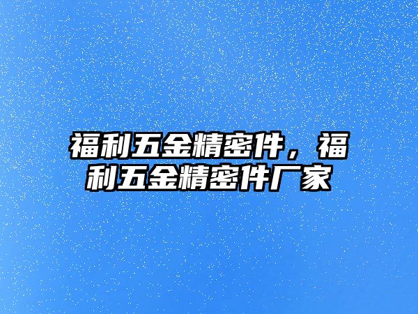 福利五金精密件，福利五金精密件廠家