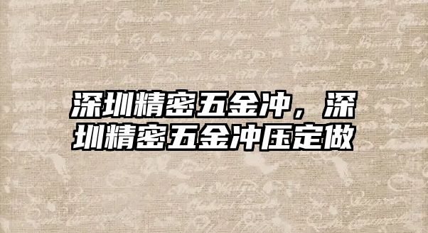 深圳精密五金沖，深圳精密五金沖壓定做