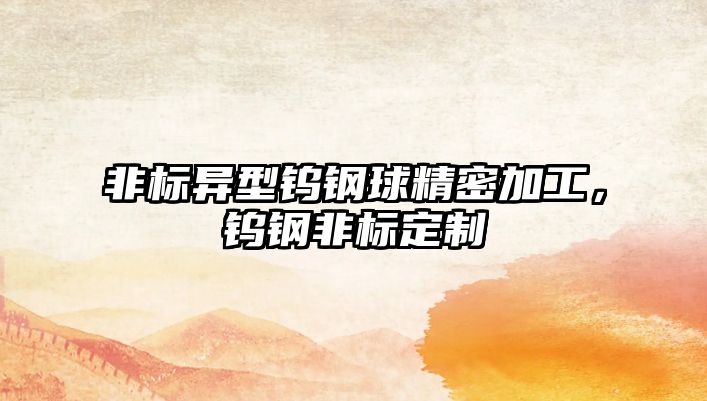 非標(biāo)異型鎢鋼球精密加工，鎢鋼非標(biāo)定制