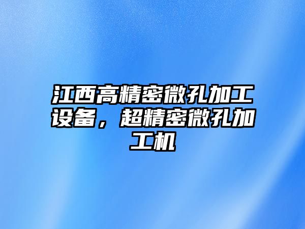 江西高精密微孔加工設(shè)備，超精密微孔加工機(jī)