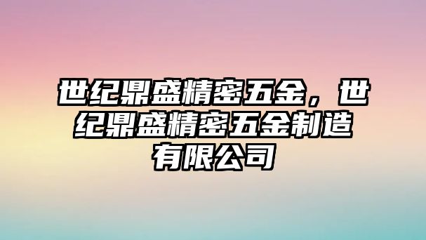 世紀鼎盛精密五金，世紀鼎盛精密五金制造有限公司