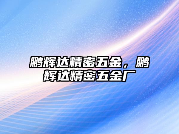 鵬輝達精密五金，鵬輝達精密五金廠