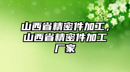 山西省精密件加工，山西省精密件加工廠家