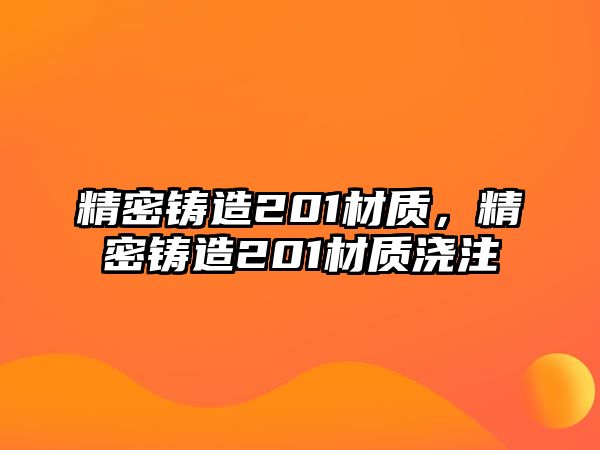 精密鑄造201材質(zhì)，精密鑄造201材質(zhì)澆注