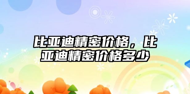 比亞迪精密價格，比亞迪精密價格多少