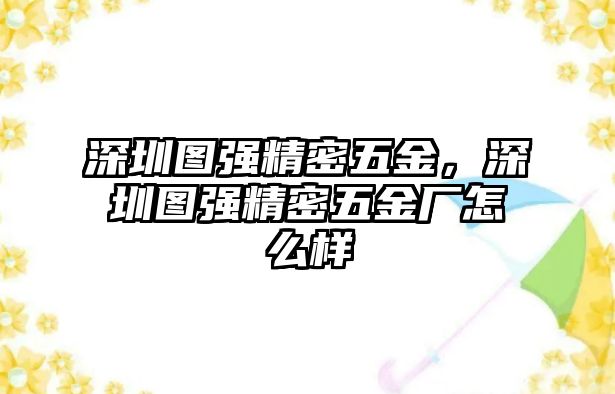 深圳圖強精密五金，深圳圖強精密五金廠怎么樣