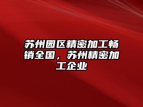 蘇州園區(qū)精密加工暢銷全國，蘇州精密加工企業(yè)