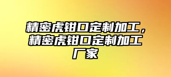 精密虎鉗口定制加工，精密虎鉗口定制加工廠家