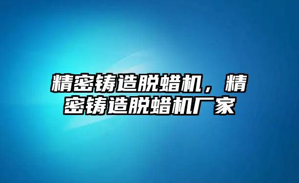 精密鑄造脫蠟機(jī)，精密鑄造脫蠟機(jī)廠家