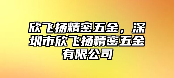 欣飛揚精密五金，深圳市欣飛揚精密五金有限公司