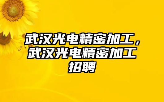 武漢光電精密加工，武漢光電精密加工招聘