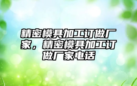 精密模具加工訂做廠家，精密模具加工訂做廠家電話