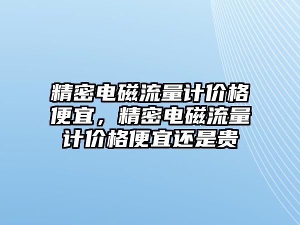 精密電磁流量計價格便宜，精密電磁流量計價格便宜還是貴