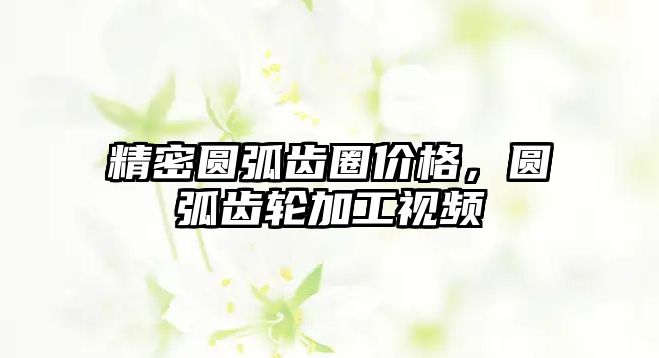 精密圓弧齒圈價格，圓弧齒輪加工視頻