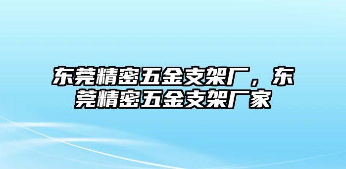 東莞精密五金支架廠，東莞精密五金支架廠家