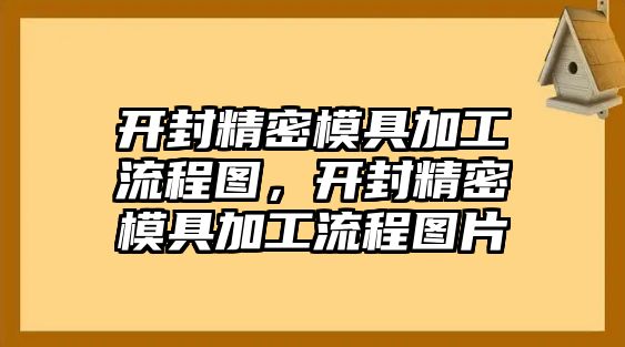 開封精密模具加工流程圖，開封精密模具加工流程圖片