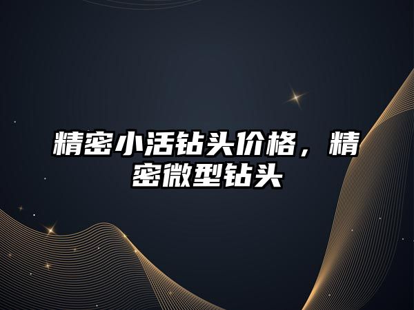 精密小活鉆頭價格，精密微型鉆頭