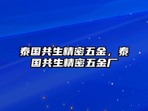 泰國(guó)共生精密五金，泰國(guó)共生精密五金廠