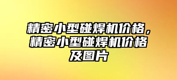 精密小型碰焊機(jī)價(jià)格，精密小型碰焊機(jī)價(jià)格及圖片